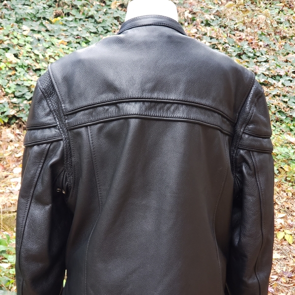 First Classics Leather Motorcycle Jacket w/ Insulated Zip Out Liner Mens Medium - Picture 4 of 13